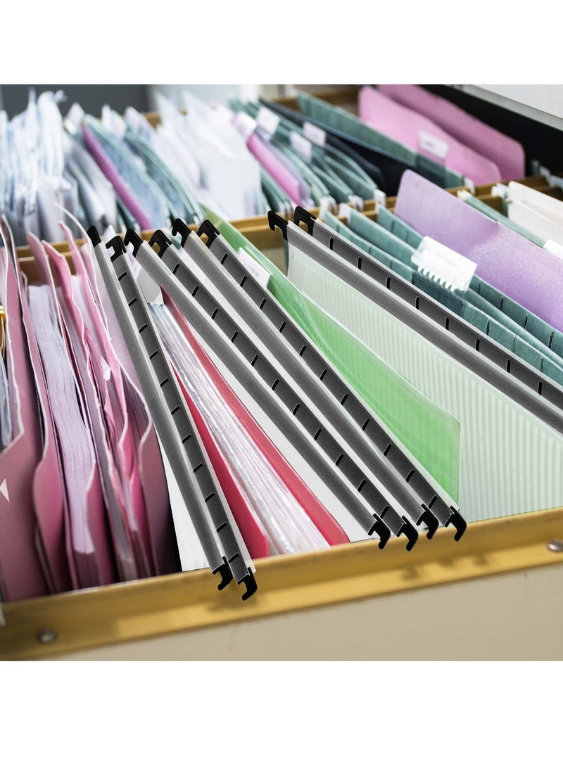 SYOSI - 10 Pack Letter Size Clear Hanging File Folder with Tab Cabinet Dividers Organize and Protect Your Documents Transparent Hanging File Folder for File Cabinets Document Filing for Office School - Image 1