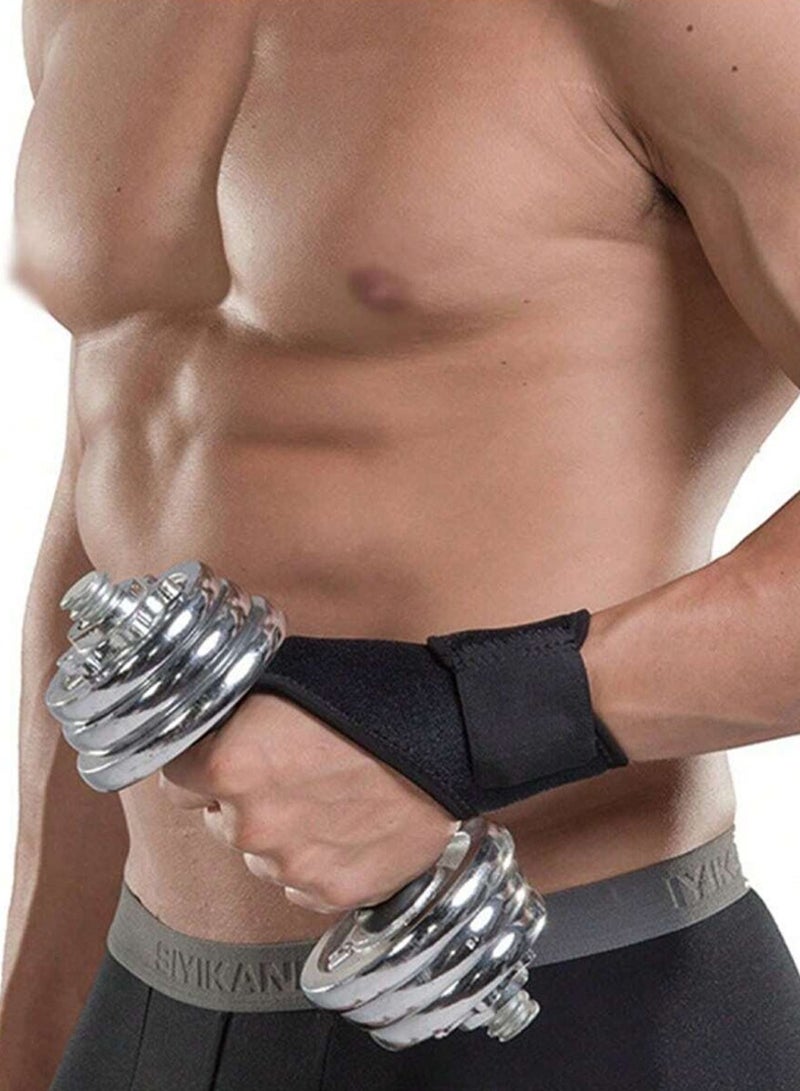 QUTOOB Weight Lifting Wrist Support Band - Wrist Support Straps for Weight Lifting, Gym Workout, Bench Press, Overhead Press, Dips and Curls, Also Ideal for Sports, Typing, Working - Wrist Support Brace 1Pc - Image 3