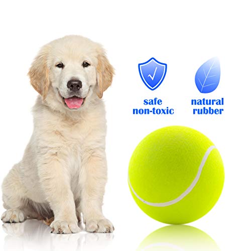Banfeng Large Dog Tennis Ball,9.5" Giant Doy Sport Ball Toy,Pet Birthday Gifts Interactive Dog Toys for Small Medium Large Dog - Image 3