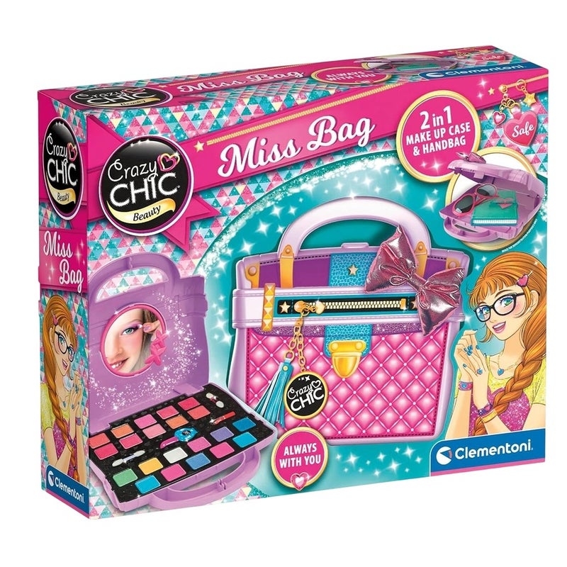 Clementoni - Crazy Chic Beauty Miss Bag 2 in 1 makeup - 18665 - Image 1