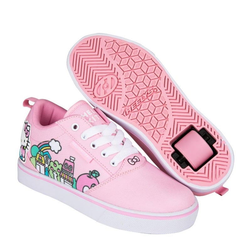 HEELYS Girls Hello Kitty Pro 20 Little KidBig KidAdult PinkWhite 7 Big Kid Womens 8 M