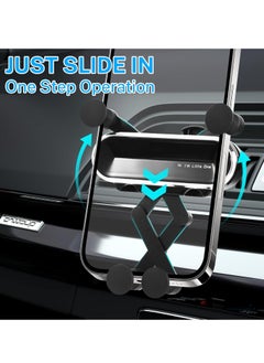 Necomi Phone Holder for Car Automatic Locking Mobile Phone Car Holder with New Vent Clip, Light and Portable Available for iPhone 15 Pro Max 14 13 12 & All Phones  - Image 2