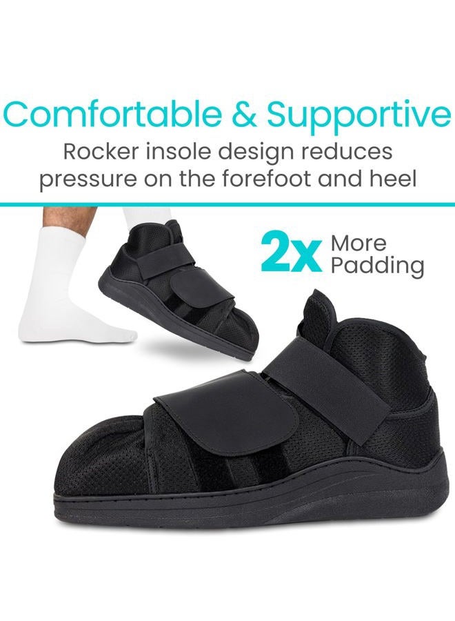 VIVE Closed Post Op Shoe - Fracture Medical Walking Shoes for Women & Men - Orthopedic Recovery Shoe Brace - Foot Boot for Injured Feet and Broken Toe - Image 3