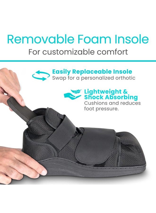 VIVE Closed Post Op Shoe - Fracture Medical Walking Shoes for Women & Men - Orthopedic Recovery Shoe Brace - Foot Boot for Injured Feet and Broken Toe - Image 5