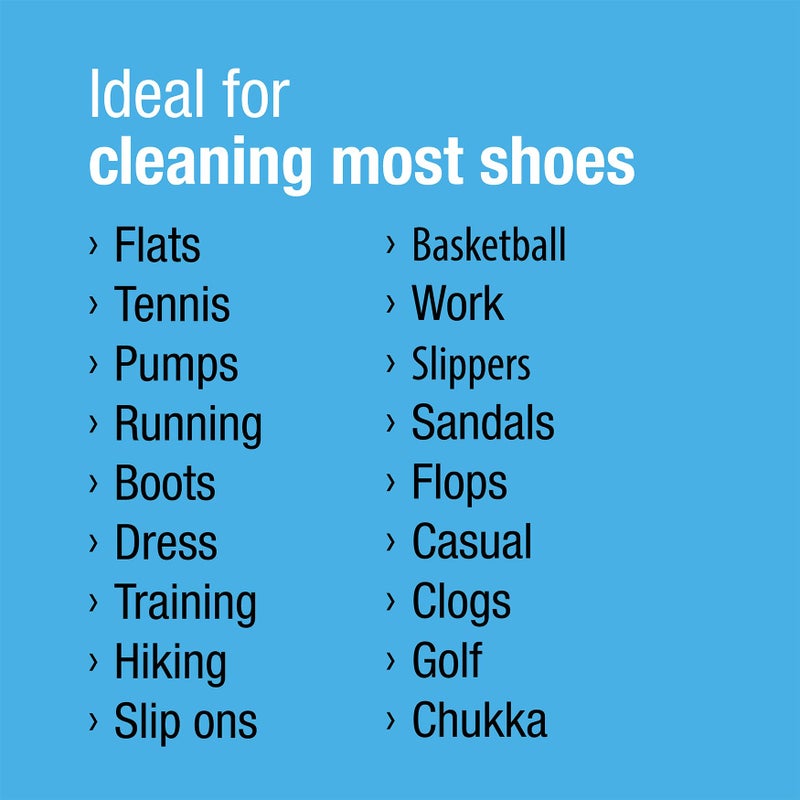 CleanKicks Shoe Cleaning Kit - Footwear Cleaner for Sneakers, Boots, Cleats, and Many Other Shoe Types - (4 Ounce Bottle and Brush). Packaging May Vary Between Green and Blue. - Image 5