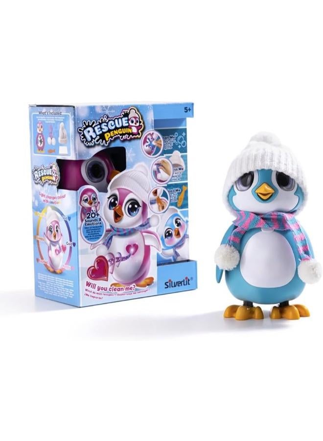 Silverlit Rescue Penguin Interactive Pet Toy Asst. 20+ sounds for children 5Y+, Multicolor - Image 1