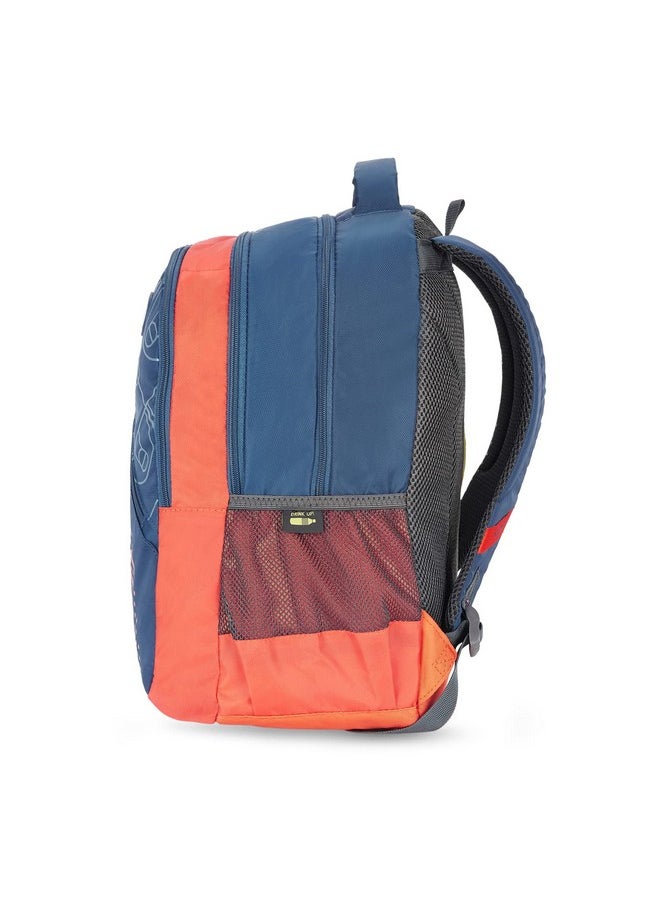 Skybags - Skybags Riddle Blue Orange 46 Cms Casual Backpack with Raincover - Image 1