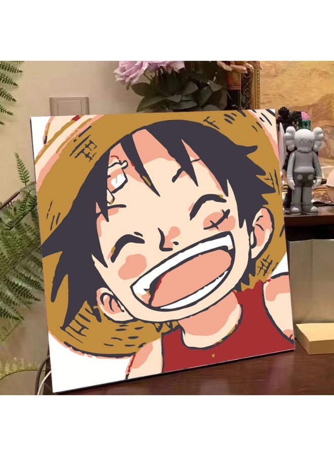 Anna DIY Cartoon Anime Handmade Filling Color Decorative Oil Painting - Image 1