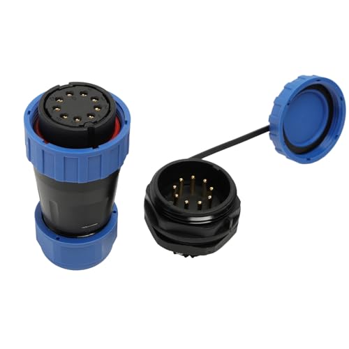 HangTon TY28 9 Pin Waterproof Connector 380V10A Crimp Female Male for Outdoor Boat Marine Electrical Automotive DIY Power Device - Image 1