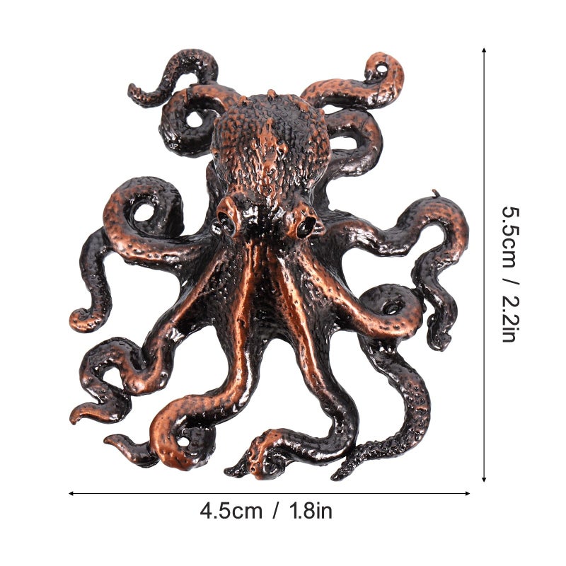 Octopus Zinc Alloy Cabinet Drawer Pulls Nautical Dresser Knobs For Wardrobe Bathroom Kitchen Hardware Set - Image 3