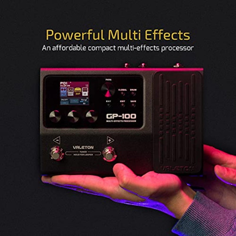 Guitar Pedal Multi-Effects Processor with Expression Pedal Guitar Bass Amp Modeling IR Cabinets Simulation Multi Language Stereo OTG USB Audio Interface - Image 2