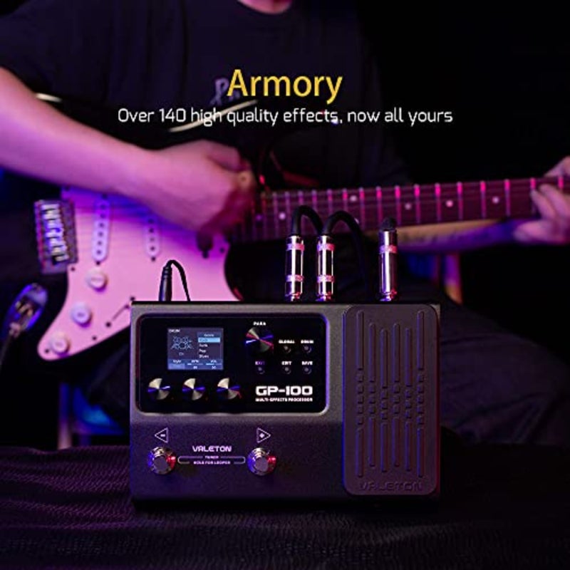 Guitar Pedal Multi-Effects Processor with Expression Pedal Guitar Bass Amp Modeling IR Cabinets Simulation Multi Language Stereo OTG USB Audio Interface - Image 3