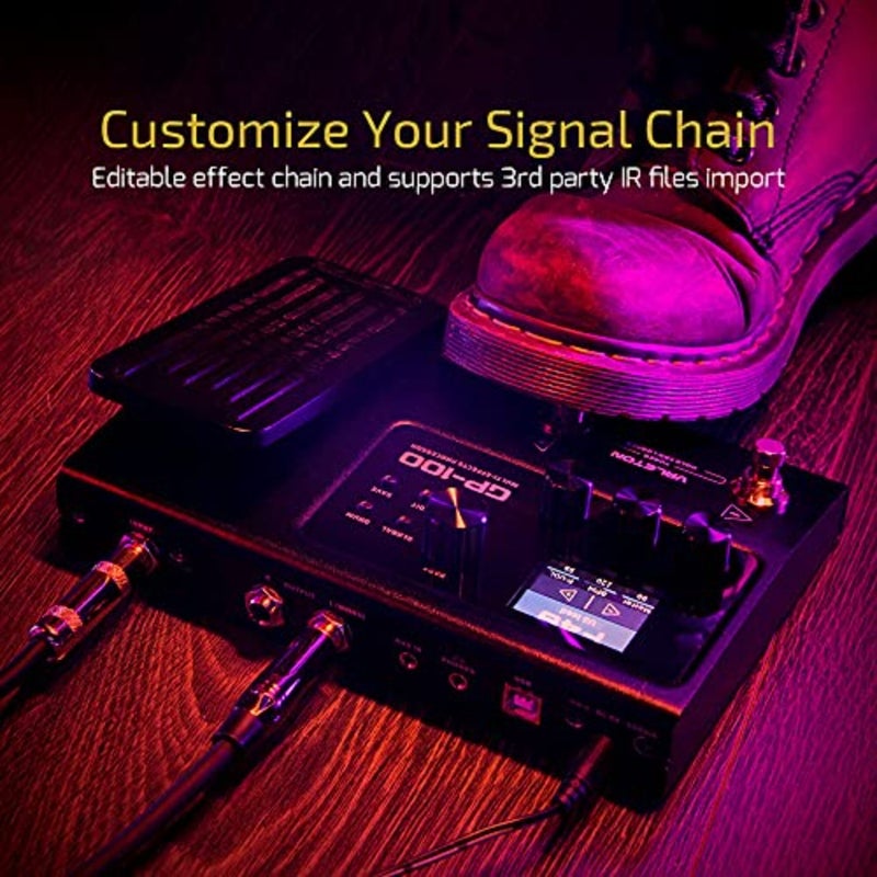 Guitar Pedal Multi-Effects Processor with Expression Pedal Guitar Bass Amp Modeling IR Cabinets Simulation Multi Language Stereo OTG USB Audio Interface - Image 4