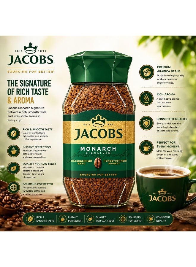 Jacobs Monarch Signature Instant Coffee 190g - Image 5