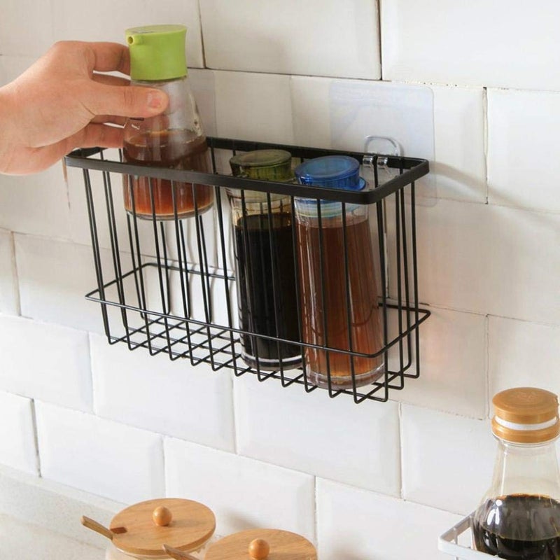Rasikvar Self-Adhering Metal Bathroom Rack Storage Shelves/Bathroom Storage Rack/Steel Bathroom Corner Shelf Storage Organizer - Image 2