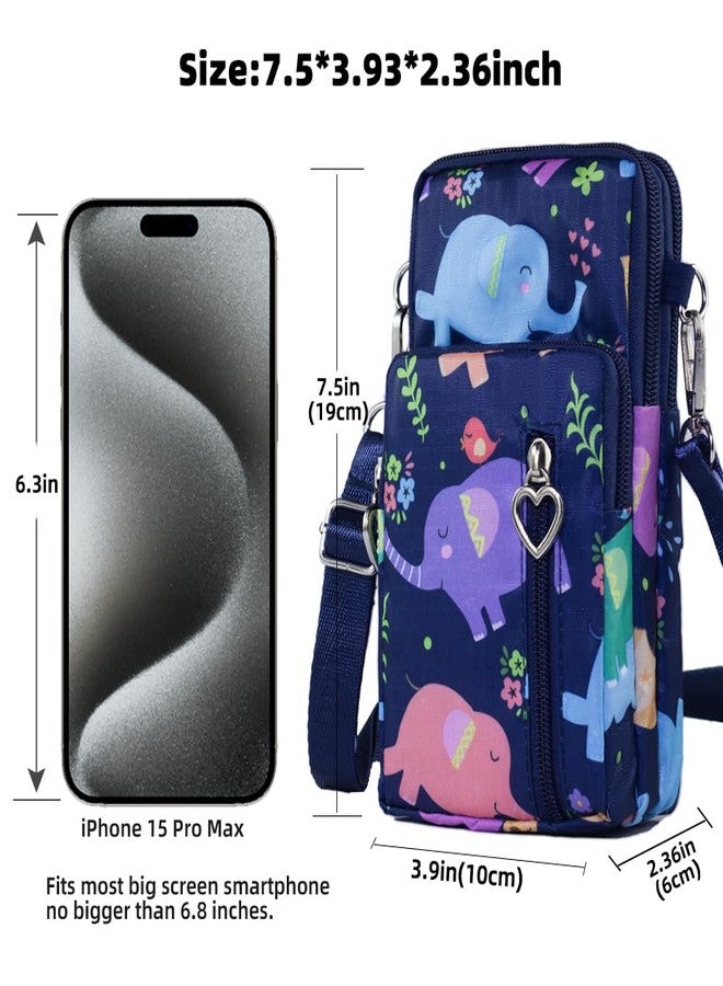 JANKS Small Crossbody Bags for Women Mini Cell Phone Purses with Crossbody Strap Phone Wallet Shoulder Bag Nylon Arm Bag - Image 3