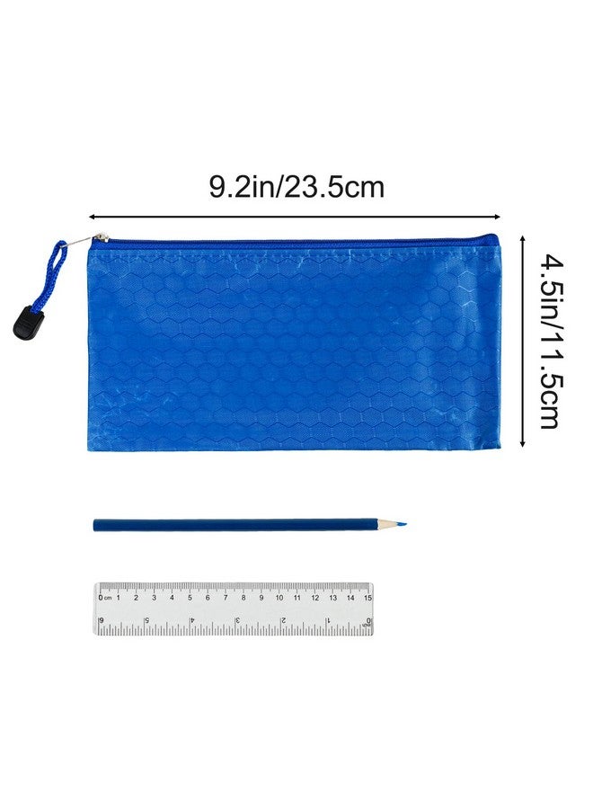 EOOUT 48pcs Pencil Case Zipper Pouch, Bill Size Pencil Storage, Small Pencil Organizing, Waterproof Bags for Office Supplies, Travel Accessories in 12 Colors - Image 2
