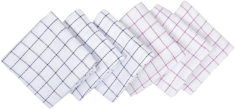 A'kin Akin Super Highly Absorbent 100% Cotton Multipurpose Kitchen Napkin | Cleaning Cloth | Duster and Chapatis Napkins | Length 46 CM Width 46 CM | (Pack of 6) - Image 5