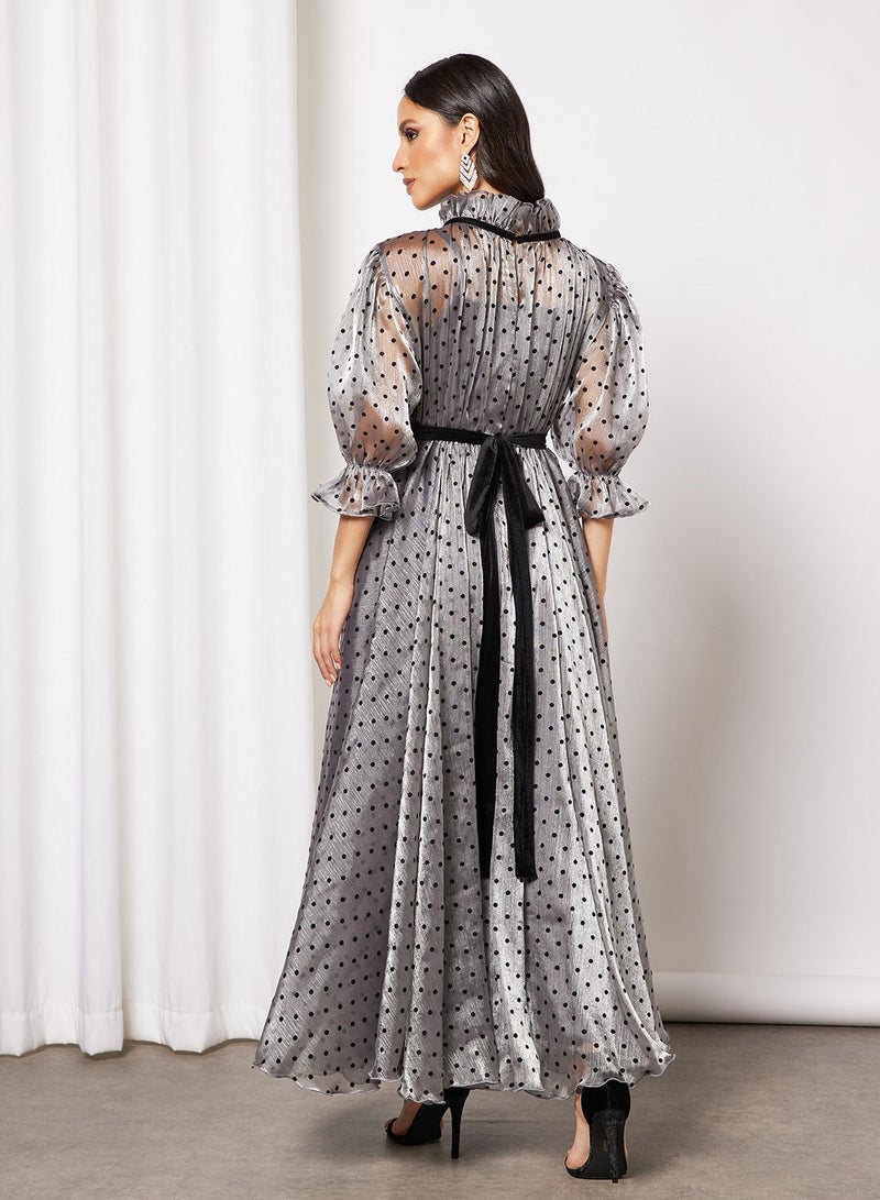 House of Moda Polka Dot Maxi Dress - Image 2