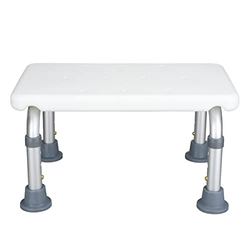 Natudeco Bath Stool Shower Seat Non-Slip Shower Chair Adjustable Height Bathtub Bench for Elderly Disabled, Secure Bathing Solution - Image 1