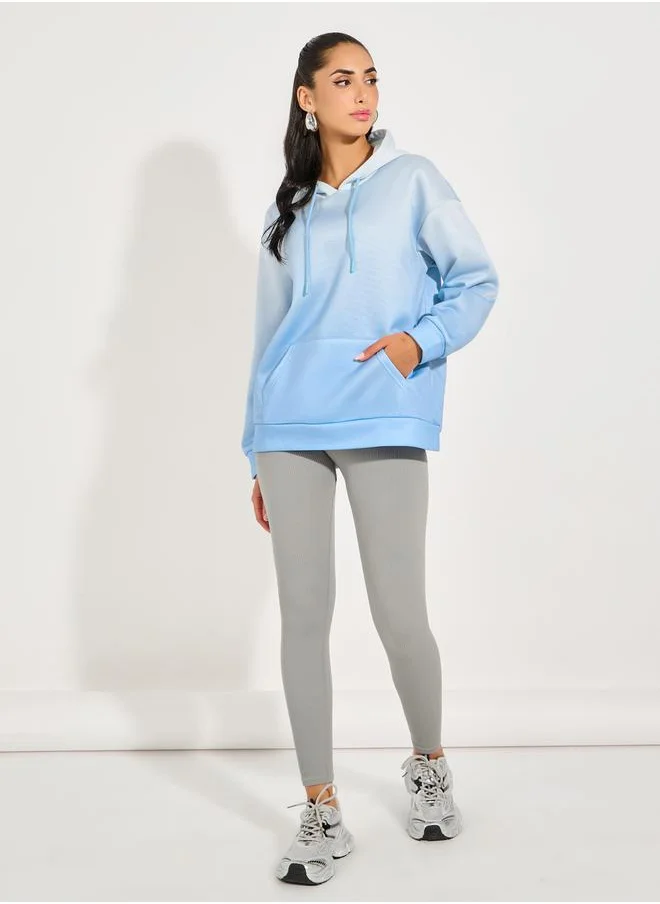 Styli Regular Fit Hoodie with Front Pocket