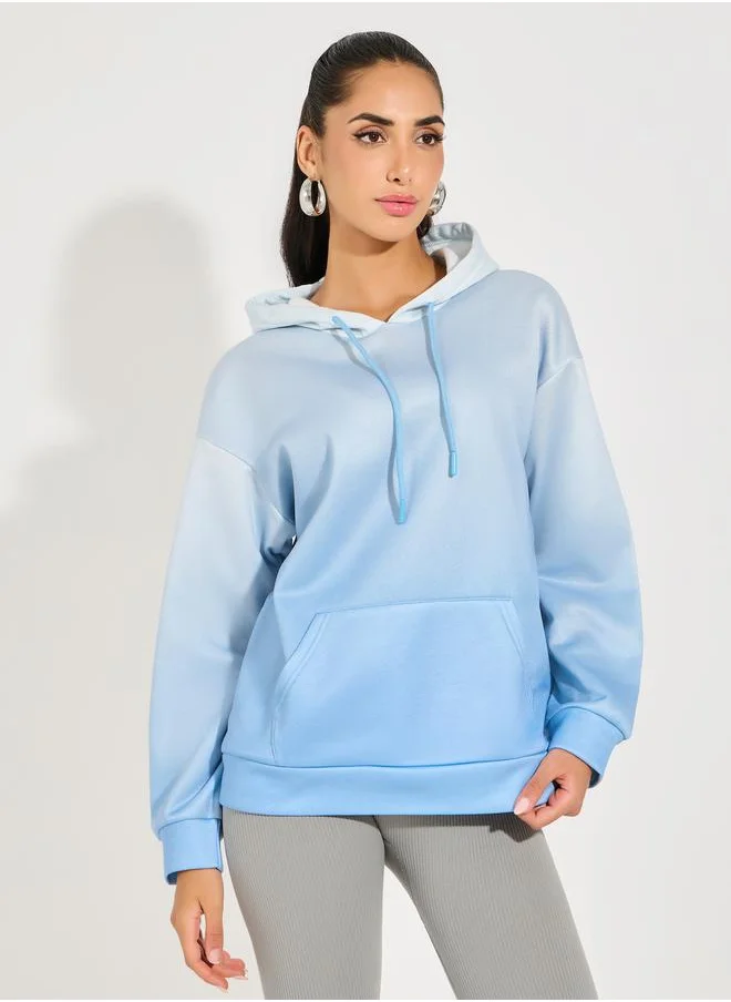 Styli Regular Fit Hoodie with Front Pocket