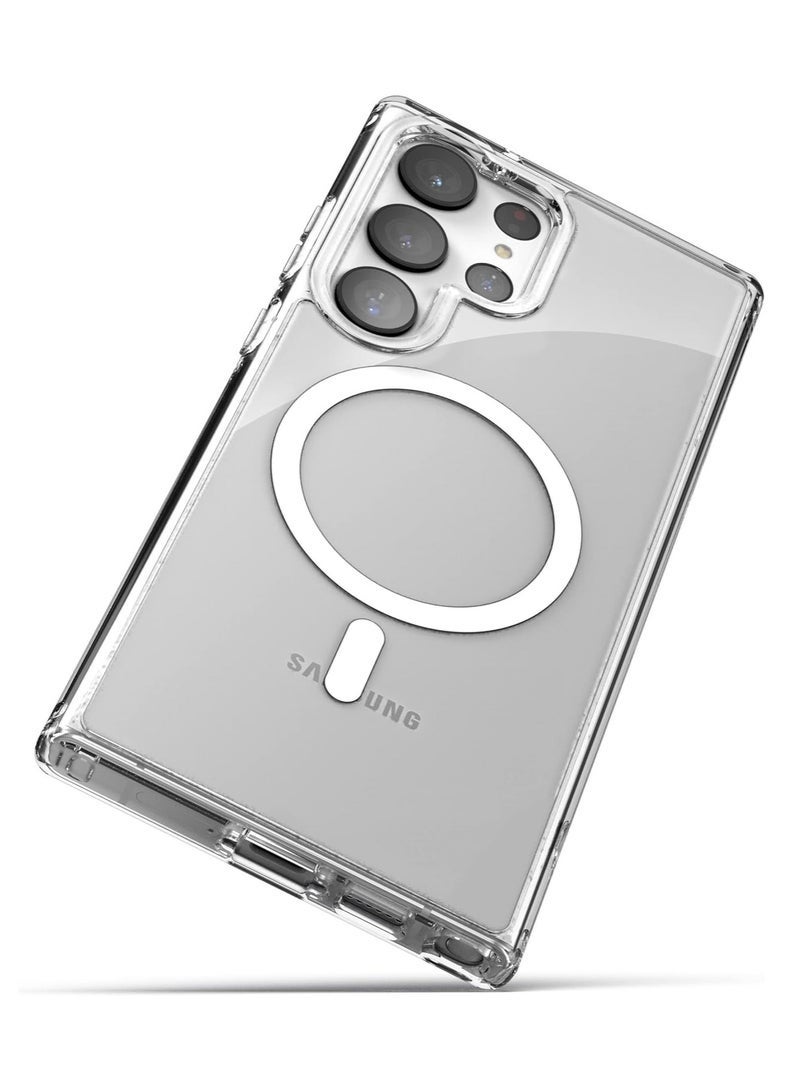 LEDIN Magnetic Clear Case for Samsung Galaxy S23 Ultra Compatible with MagSafe, Military-Grade Protection, Phone Bumper - Image 4