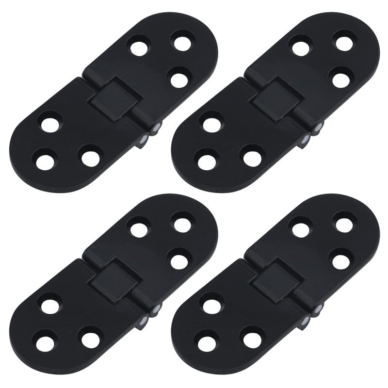 Antrader 4Pcs Heavy Duty Sewing Machine Folding Table Flip Top Hinge Butler Tray Hinge 31x115 Black