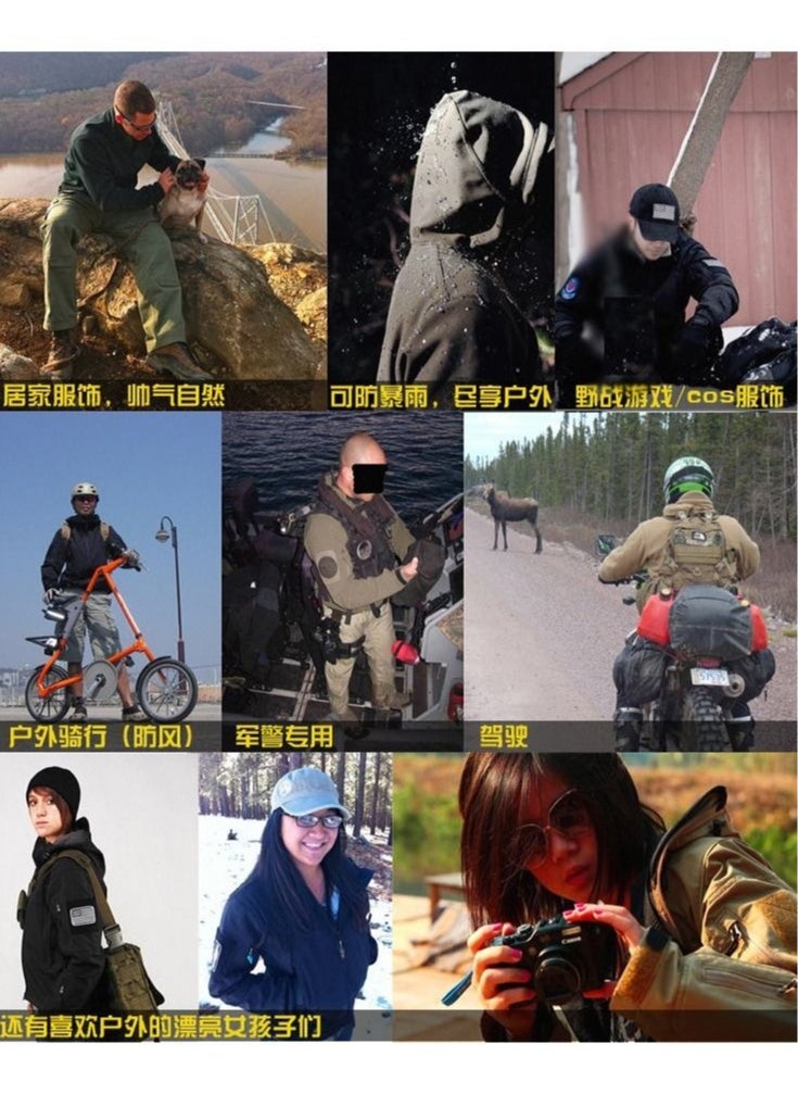 NIBEMINENT 3-in-1 Men's Outdoor Soft Shell Plus Fleece Windproof Jacket With Detachable Lining Autumn Clothing  - Image 3