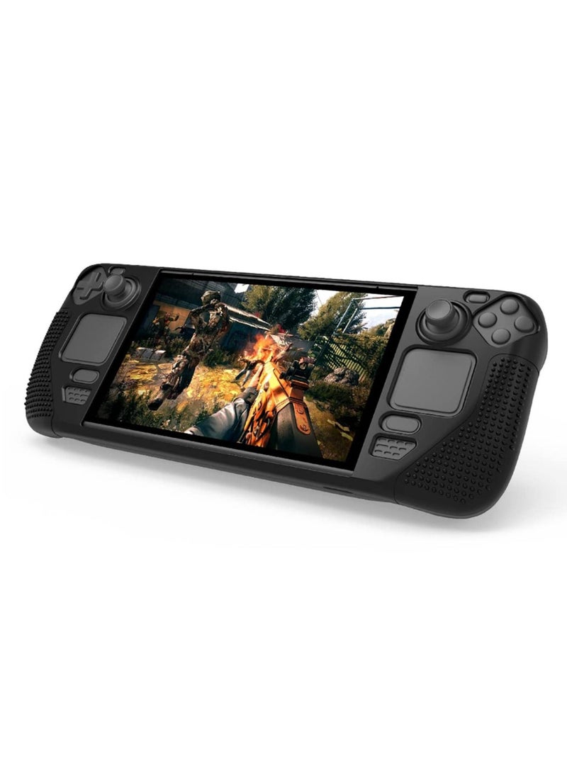 Steam Deck Host Silicone Case Game Console Silicone Protective Case with Anti-skid Particles - Image 3