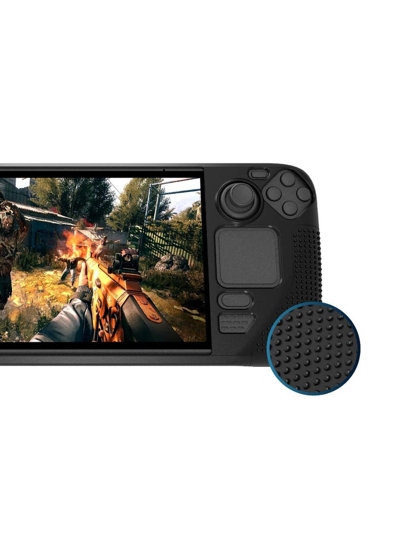Steam Deck Host Silicone Case Game Console Silicone Protective Case with Anti-skid Particles - Image 2