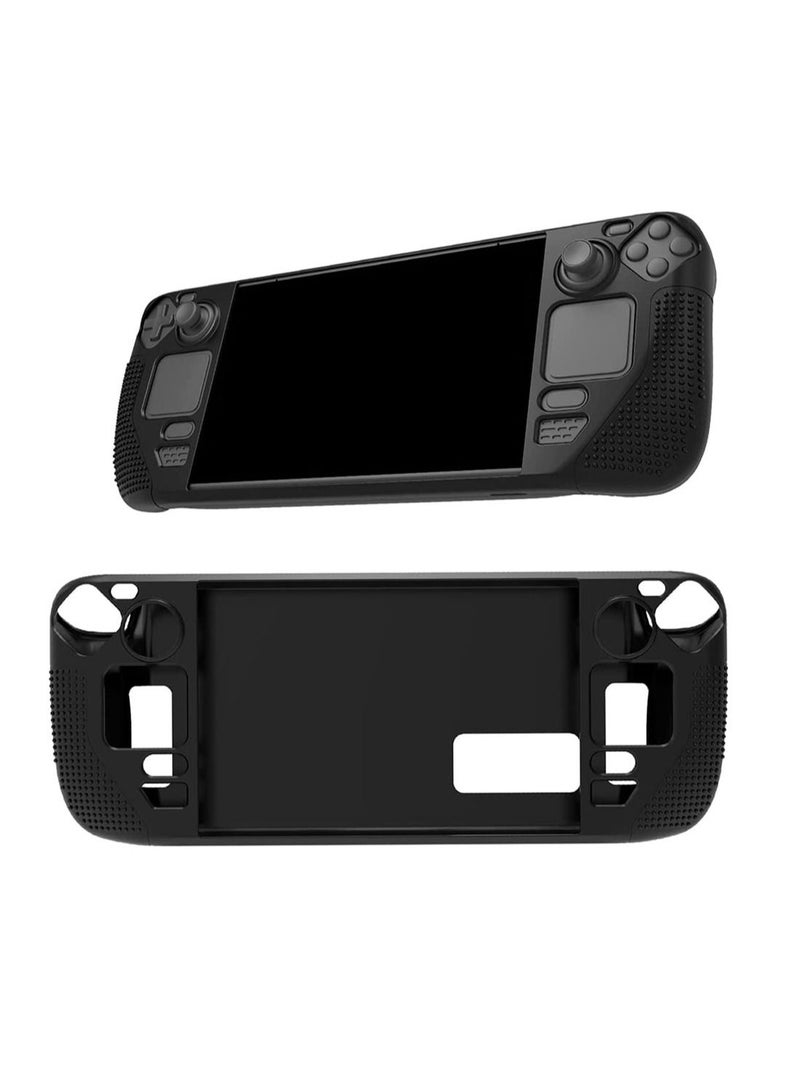 Steam Deck Host Silicone Case Game Console Silicone Protective Case with Anti-skid Particles - Image 1