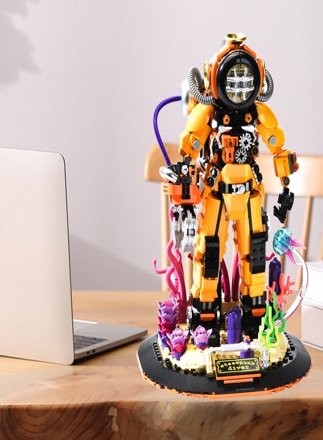 BNG STeam Diver Building Set for Adult,Home or Office Decor Collection Toy,STEM Building Block Gift for Teens Boys and Girls 8-14 (1286pcs) - Image 3