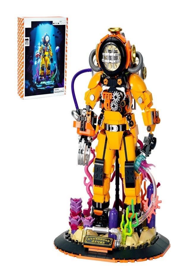 BNG STeam Diver Building Set for Adult,Home or Office Decor Collection Toy,STEM Building Block Gift for Teens Boys and Girls 8-14 (1286pcs) - Image 1