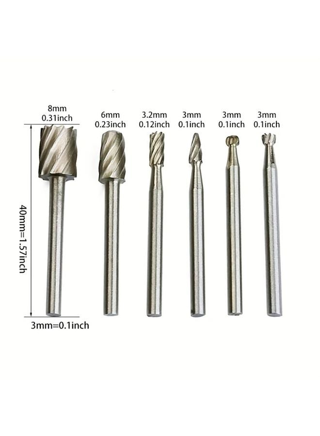 10 Pcs Golden Titanium Wood Rotary Milling File Cutter Woodworking Carving Tools - Image 5