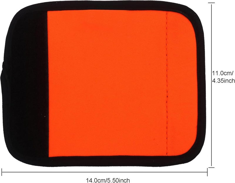 Careteilly Neoprene Luggage Handle Wraps for Suitcase Unique Neon Orange Luggage Identifiers/Tag/Marker (Fluorescent Orange(5 Pack)) - Image 2