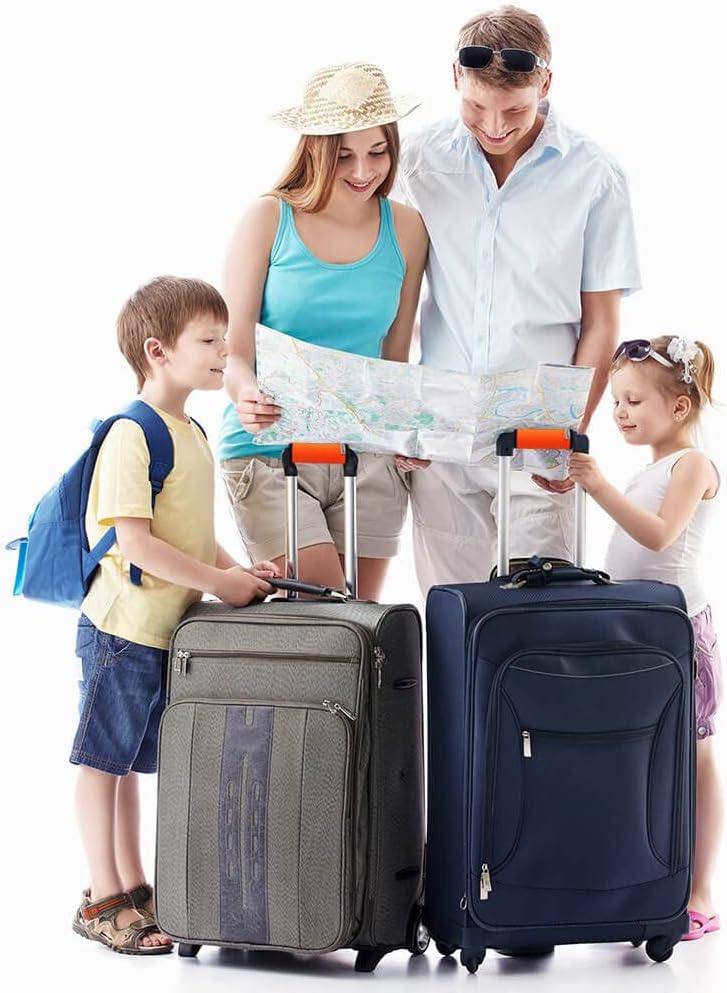 Careteilly Neoprene Luggage Handle Wraps for Suitcase Unique Neon Orange Luggage Identifiers/Tag/Marker (Fluorescent Orange(5 Pack)) - Image 5