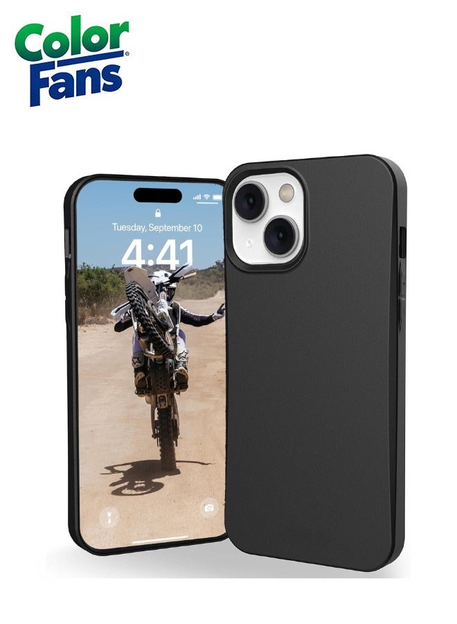 كولور فانس جراب Apple iPhone 15 Plus Outback فائق النحافة، غطاء حماية صديق للبيئة، قابل للتحلل البيولوجي بالكامل وقابل للتحويل إلى سماد - أسود - Image 1