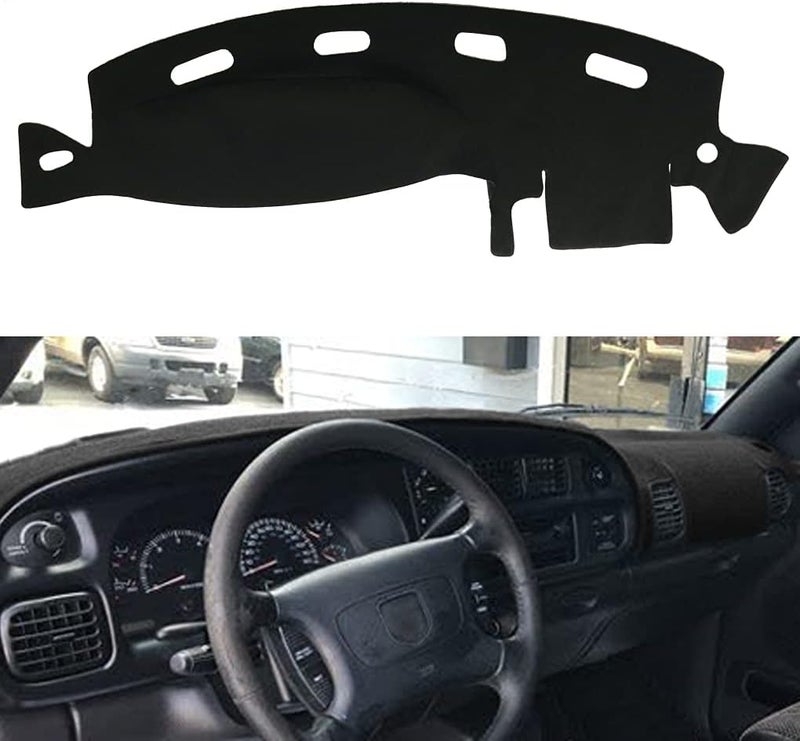 AKMOTOR Dash Cover Dashboard Cover Mat Pad for Dodge Ram 1994-2005 standard Black - Image 1