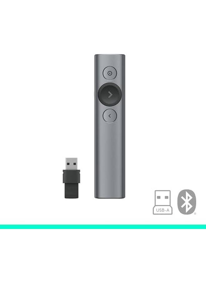 Logitech - Spotlight Presentation Remote Universal Wireless Presentation Clicker With Laser Pointer Advanced Digital Highlighting Bluetooth 30 M Range And Quick Charging Slate - Image 1