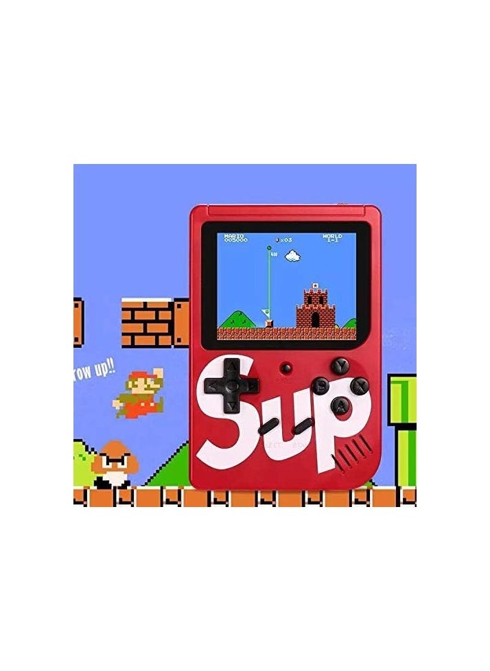 Generic - SUP Game Box Plus 400 in 1 Retro Games UPGRADED VERSION mini Portable Console Handheld Gift Kids Boys/Girls 3,4,5,6,7,8,9,10 Years RED - Image 1