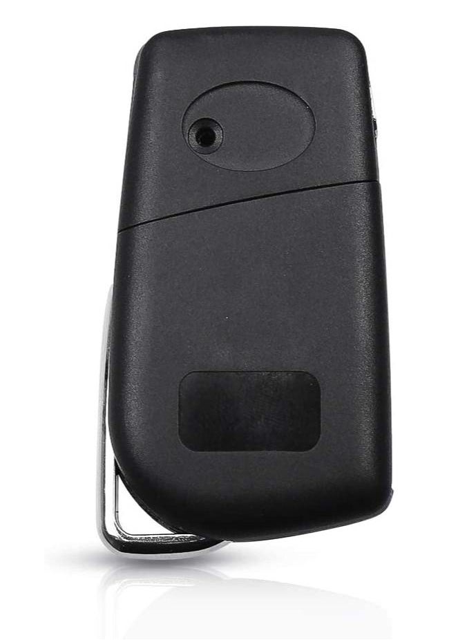Rubik - 3 Buttons Replacement Uncut Keyless Entry Remote Flip Car Key FOB Shell Case for Toyota Prado RAV4 Vios hilux Yaris Levin Camry Reiz Highlander Corolla - Image 1