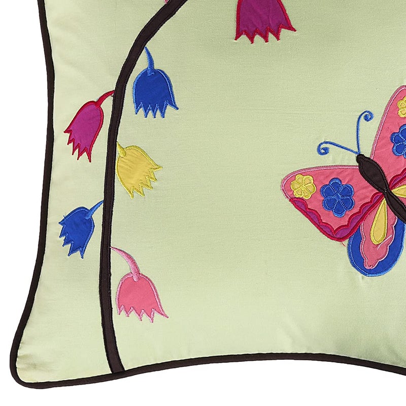 Hugs N Rugs 5 Pcs Kids Bedding Set with Flower Design in Cotton Fabric with Patch Work - Image 5