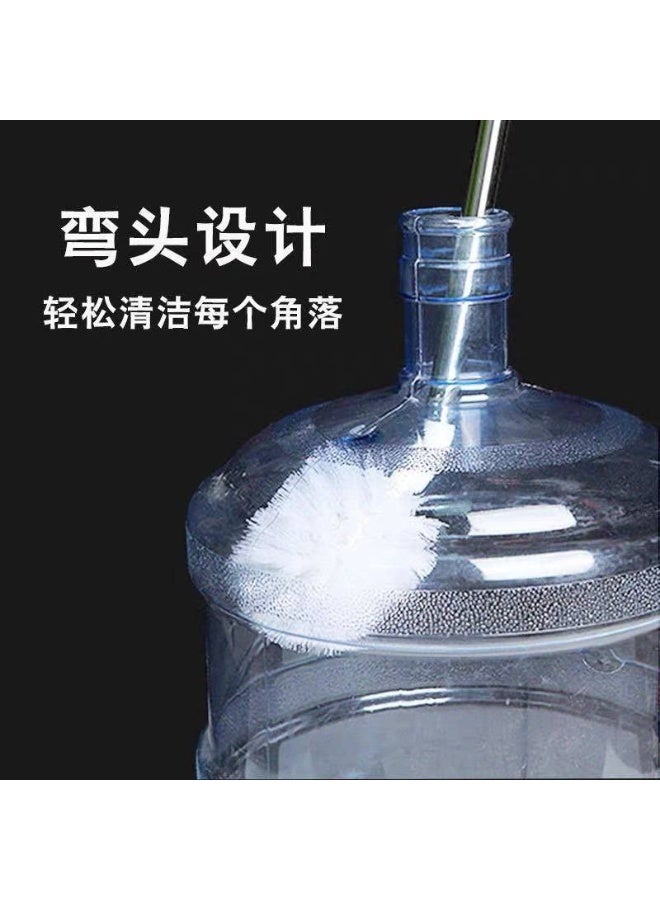 A brush specially designed for water bottles with a stainless steel handle. - Image 5
