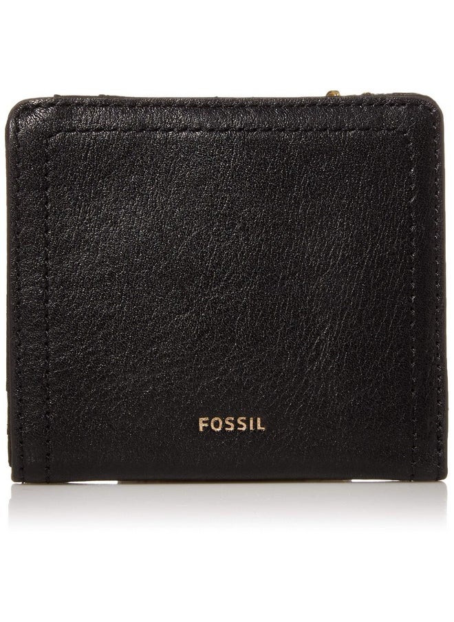 FOSSIL Women'S Logan Leather Wallet Rfid Blocking Small Bifold Black (Model: Sl7829001)  - Image 1