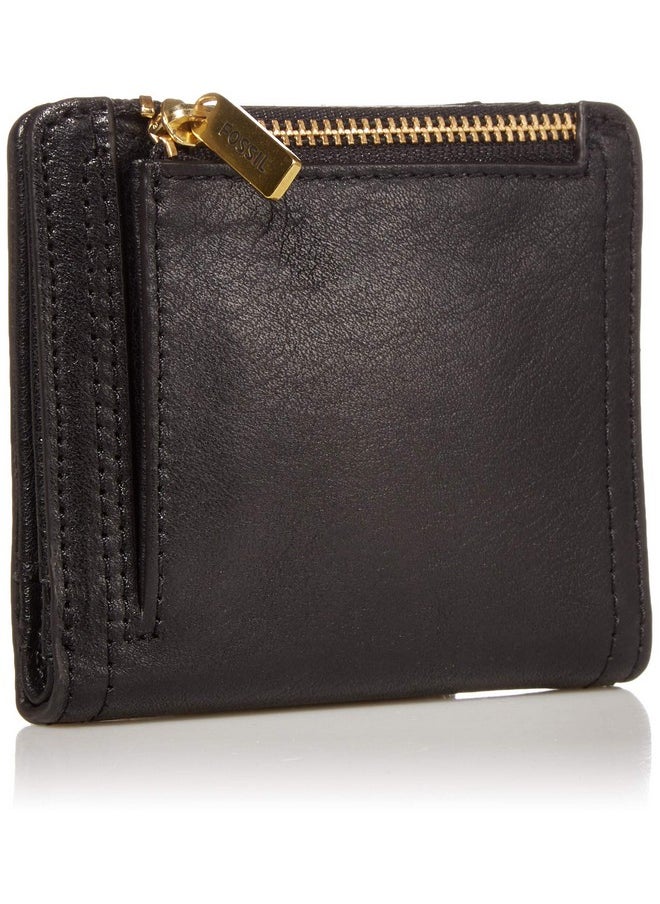 FOSSIL Women'S Logan Leather Wallet Rfid Blocking Small Bifold Black (Model: Sl7829001)  - Image 2