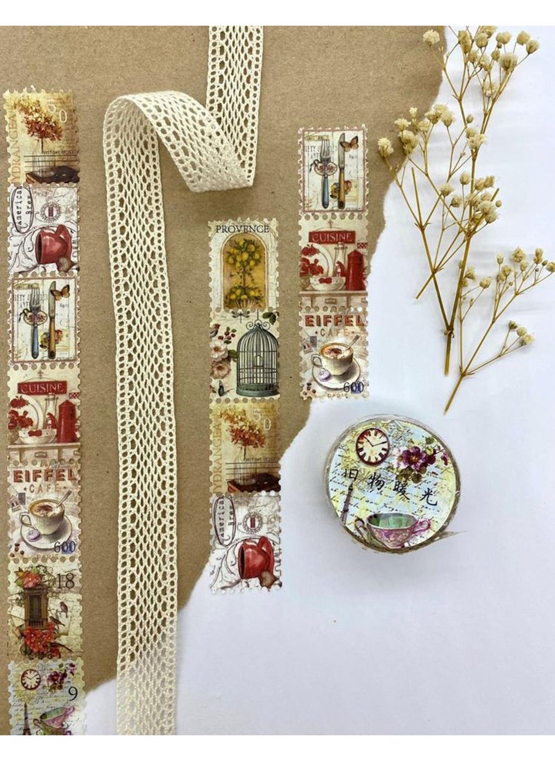 Kağıt Gemi Dükkan Paper Ship Shop Stamp Tea Time Individually with Stickers - Washi Tape - Sticker - Bullet Journal - Notebook Decoration  - Image 2