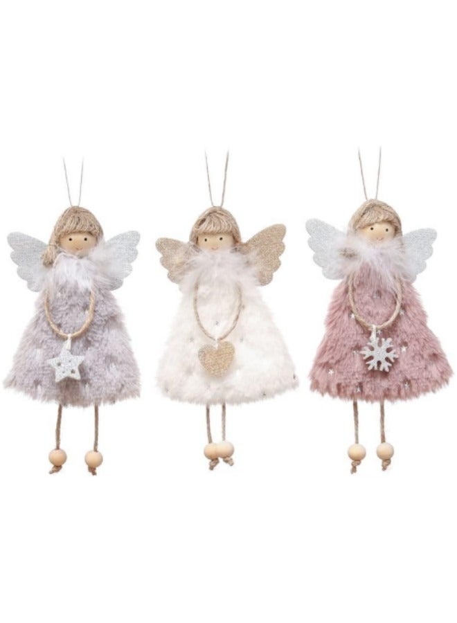 GGEROU Doll Hanging Ornament, 3Pcs Decorative Doll Tree Pendant - Image 1