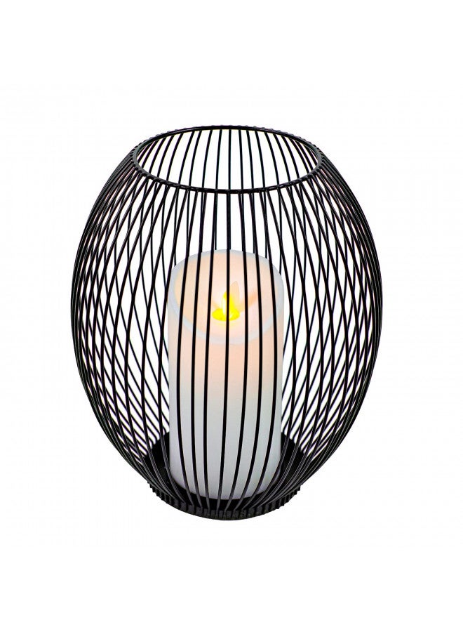 OLEEK Large Metal Candle Holder - Outdoor Lanterns for Patio - Iron Candle Holder - Decorative Candle Holders for Pillar Candles - Table Candles Holders Decor - Iron Candle Stands - Candles Holder - Image 1