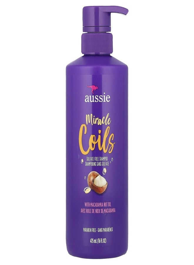 Aussie Shampoo Miracle Coils 16 Ounce Pump (Sulfate-Free) (Pack of 2) - Image 1